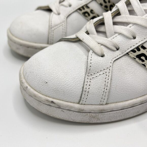 Adidas Grand Court Tennis Sneakers Size 9 White Leopard Cloudfoam Comfort - Picture 3 of 11